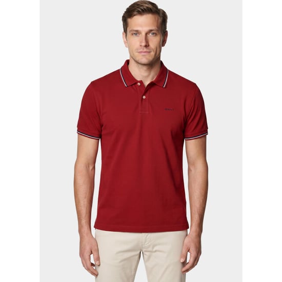 Gant Polo heren tipped piqué polo shirt 2062034/630 - Image 1