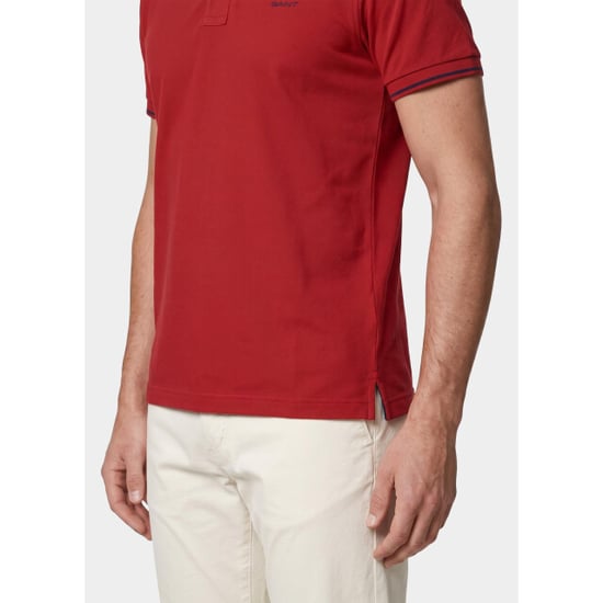 Gant Polo heren tipped piqué polo shirt 2062034/630 - Image 3