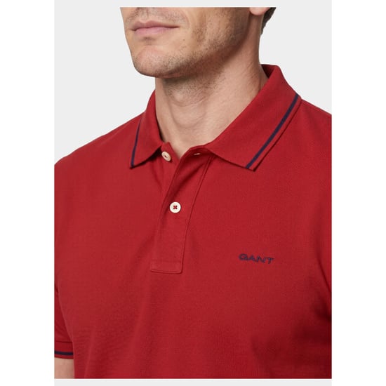 Gant Polo heren tipped piqué polo shirt 2062034/630 - Image 6