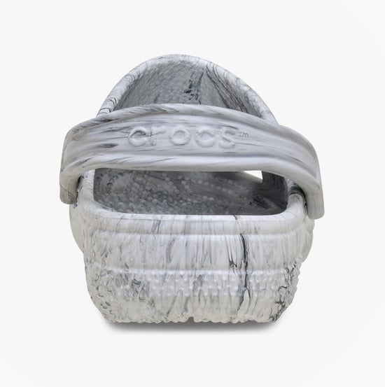 Crocs Classic Marbled Clog Thermoplastische Zwarte/witte Klompen - Image 6