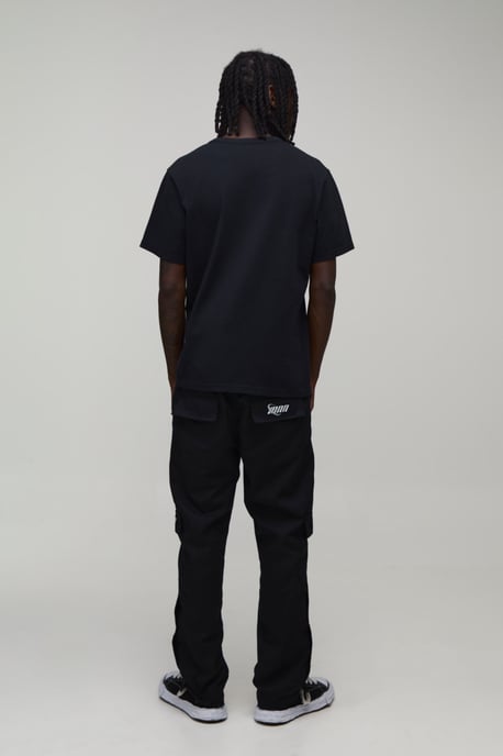 Straight Leg Cargo Popper Hem Ripstop Branded Trouser - Image 2