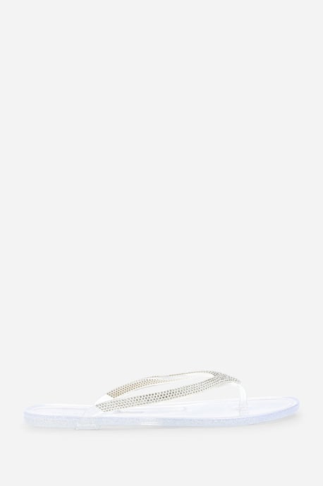 Wheres That From Womens Giuliana Smoke Glitter Toe Post Flip Flops - Image 2