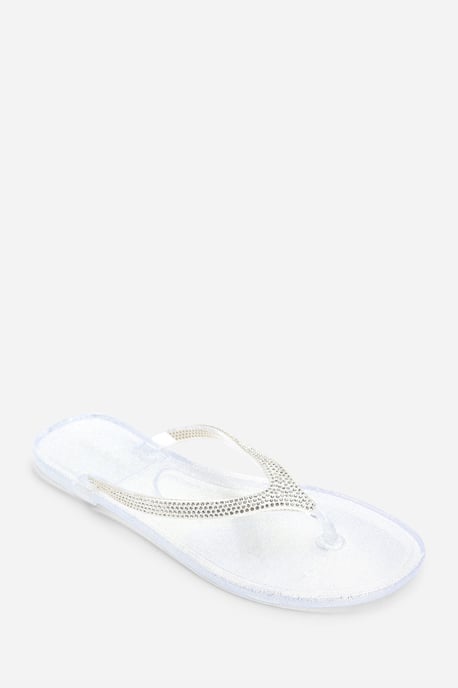 Wheres That From Womens Giuliana Smoke Glitter Toe Post Flip Flops - Image 3