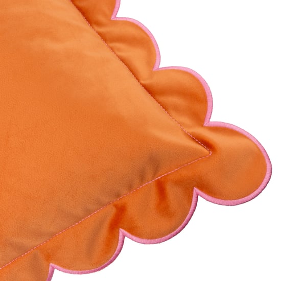 Furn Lil Scallop Velvet Feather Filled Cushion - Image 4