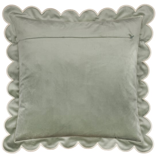 Furn Lil Scallop Velvet Polyester Filled Cushion - Image 3