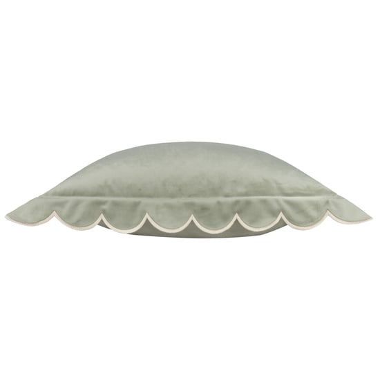 Furn Lil Scallop Velvet Polyester Filled Cushion - Image 4