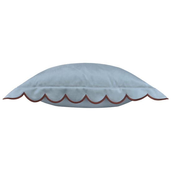 Furn Lil Scallop Velvet Polyester Filled Cushion - Image 3