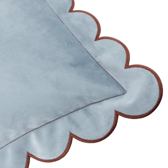 Furn Lil Scallop Velvet Polyester Filled Cushion - Image 4