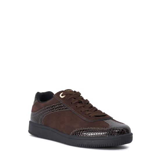 Dune Ladies Emilias - Leather Lace-Up Trainers - Image 1