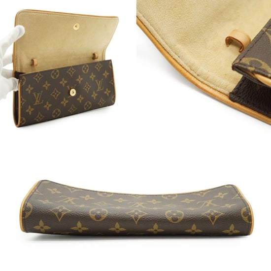 Louis Vuitton Vintage stoffen crossbodytas (tweepersoons) - Image 3
