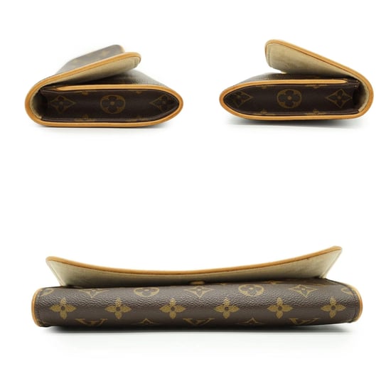 Louis Vuitton Vintage stoffen crossbodytas (tweepersoons) - Image 4