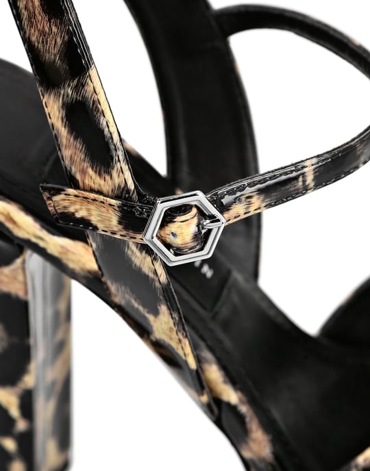 Sandals High Heels Leopard - Image 2