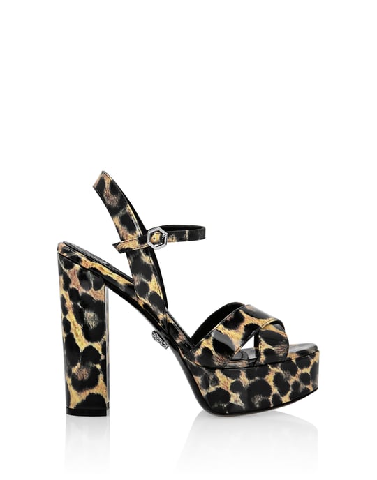 Sandals High Heels Leopard - Image 3