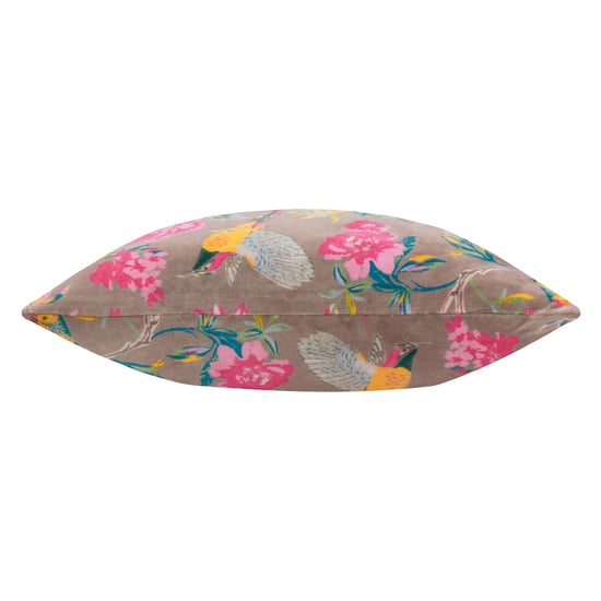Wylder Aviary 100% Cotton Velvet Polyester Filled Cushion - Image 3