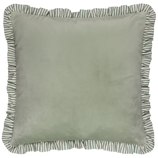 Wylder Solene Ruffle Matte Velvet Polyester Filled Cushion - Image 2