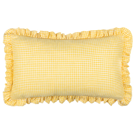 furn. Les Petite Fleurs Gingham Ruffle Cushions - Image 3
