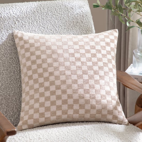 Hoem Larro Chenille Checkerboard Cushions - Image 1