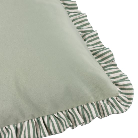 Wylder Solene Ruffle Matte Velvet Feather Filled Cushion - Image 3