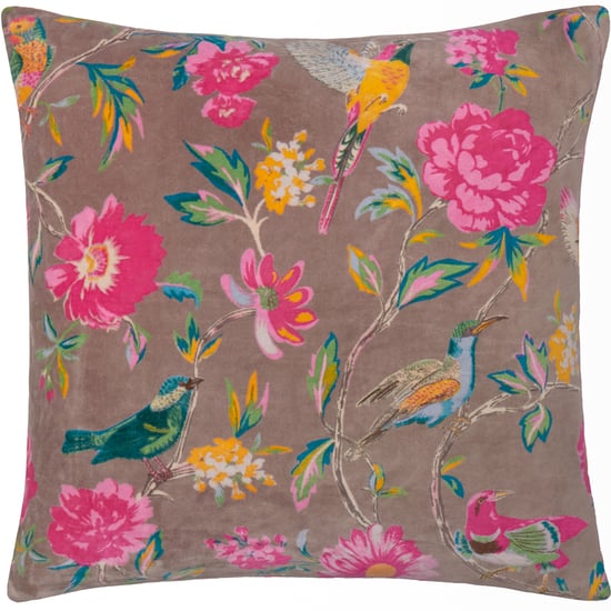 Wylder Aviary 100% Cotton Velvet Polyester Filled Cushion - Image 1