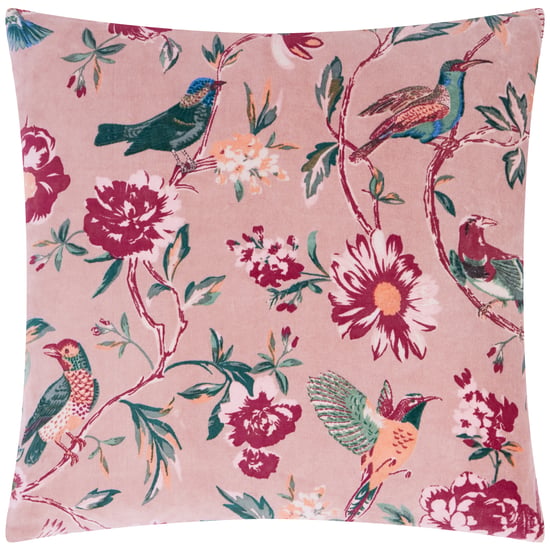 Wylder Aviary 100% Cotton Velvet Polyester Filled Cushion - Image 2