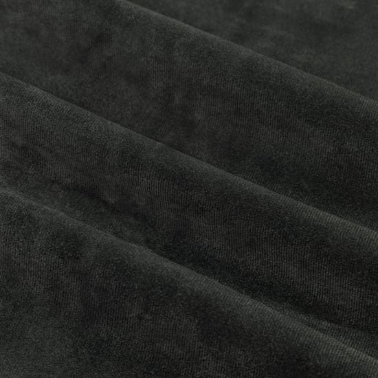 Furn The Ultimate Velvet Pencil Pleat Curtain Pair, Black - Image 6