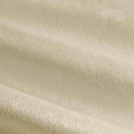 Furn The Ultimate Velvet Pencil Pleat Curtain Pair, Natural - Image 6