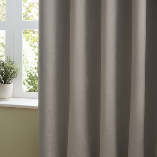 Furn The Ultimate Velvet Pencil Pleat Curtain Pair, Silver - Image 3
