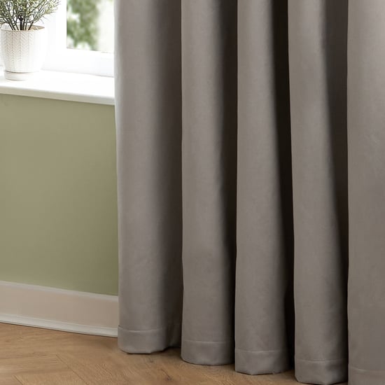 Furn The Ultimate Velvet Pencil Pleat Curtain Pair, Silver - Image 5