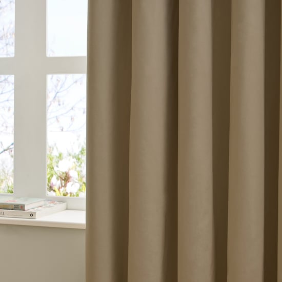 Furn The Ultimate Velvet Blackout Pencil Pleat Curtain Pair, Mocha - Image 4