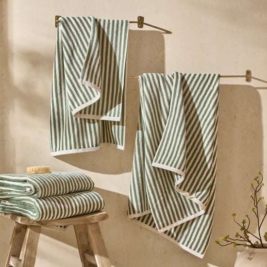 Yard Hebden Striped 100% Cotton XL Bath Sheet - Image 4