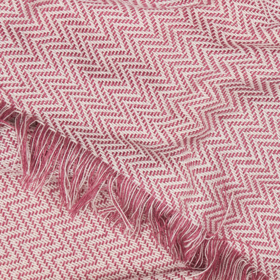 Yard Wisley Woven Outdoor Throw, Heather/Pink - Image 3