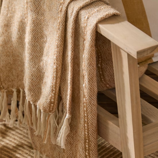Yard Hedon Woven Indoor/Outdoor Throw, Natural - Image 2