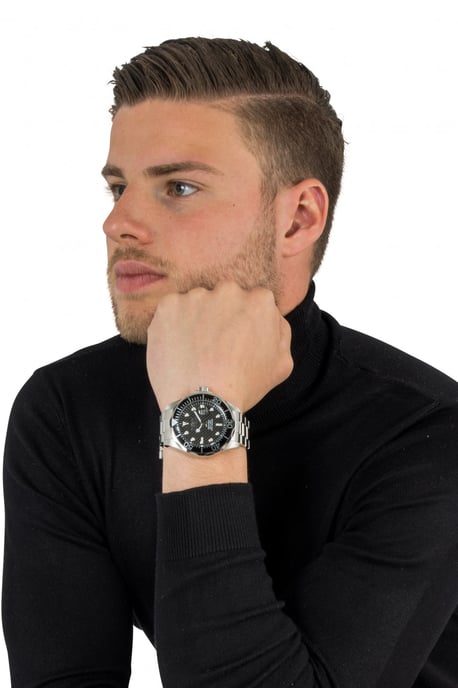 Invicta Pro Diver 12562 Men's Watch - Quartz Movement - Stainless Steel with Black Dial - 47 mm - Image 5