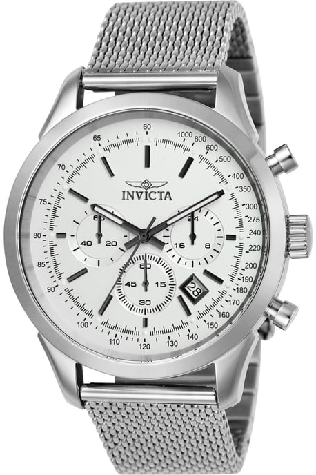 Invicta Speedway 25222 Men's Watch - Quartz Movement - Stainless Steel with Silver Dial - 45 mm - Image 1