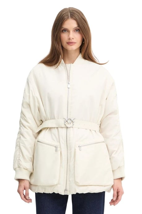 Pinko Winter Jacket White - Image 3