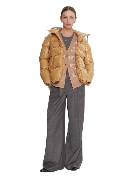 Pinko Winter Jacket Yellow - Image 6