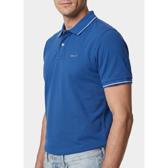 Gant Polo heren tipped piqué polo shirt 2062034/407 - Image 5