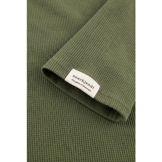 Anerkjendt 901754 akkikki s/s waffle tee loden green - Image 5