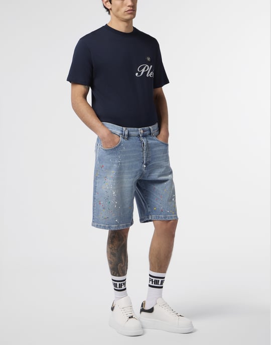 Denim Shorts Paint - Image 4