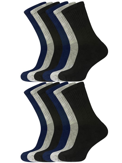 12 Pack Mens Sport Socks UK 6-11 - Image 1