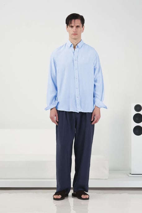 Regular Fit Knapp-up Poplin Skjorta - Image 4