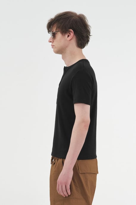 Slim Fit Crew Neck T-Shirt i Bomull - Image 3