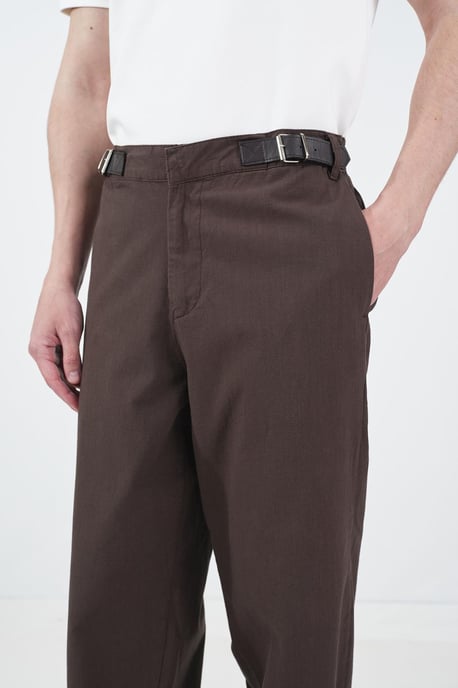 Brede Pijpen Broek met Ceintuur - Image 3