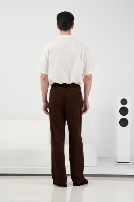Hoge Taille Wijde Pantalon met Plissee - Image 4