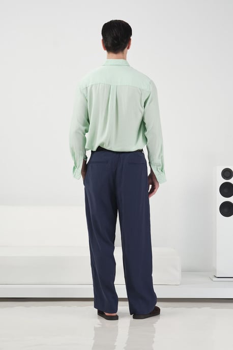 Middelhoge Wijde Pantalon met Plissé - Image 3