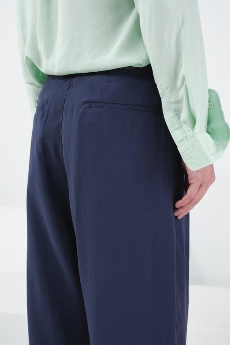 Middelhoge Wijde Pantalon met Plissé - Image 4