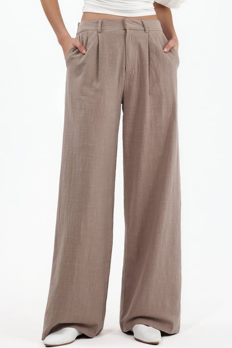 Hoge Taille Wijde Pantalonbroek - Image 1