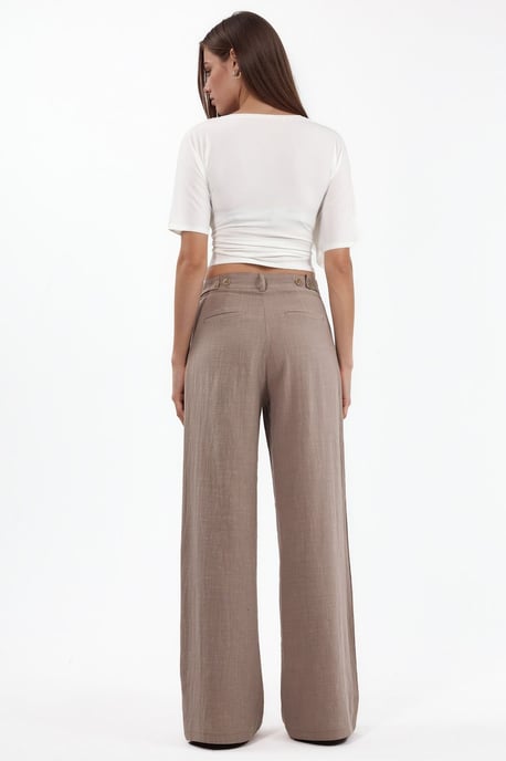 Hoge Taille Wijde Pantalonbroek - Image 3