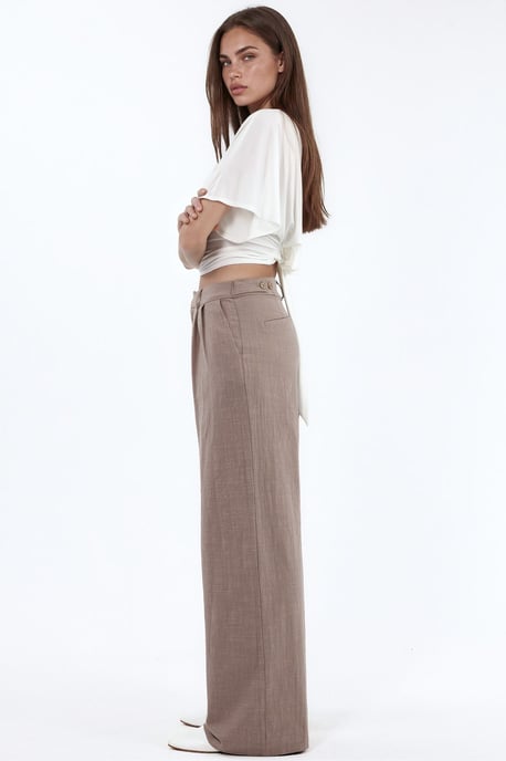 Hoge Taille Wijde Pantalonbroek - Image 4