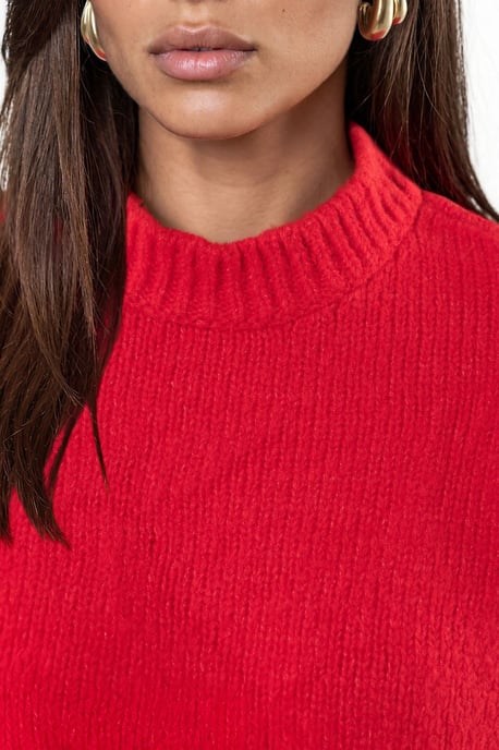 Relaxed Fit Crew Neck Knitwear Sweater - Image 4